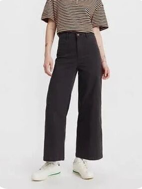 Levi's Vintage Chinos Black High-Rise Wide Leg Jeans Sz 31x31